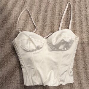 Elegant Cream Bustier Top